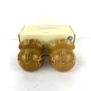 Pottery Barn Turkey Salt And Pepper Shaker Set In Box Thanksgiving
